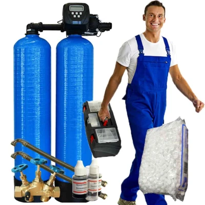 DUPLEX water softening system in a carefree package