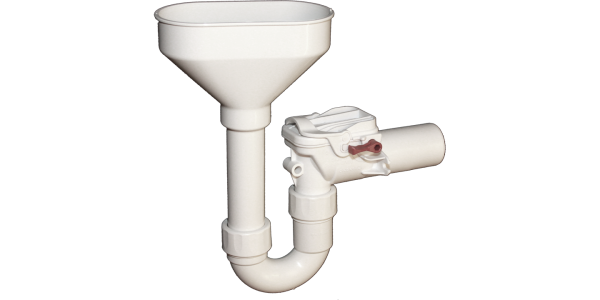 KESSEL Staufix backflow protection wastewater with funnel siphon DN50