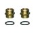 2x double nipple for filter housing brass DN25