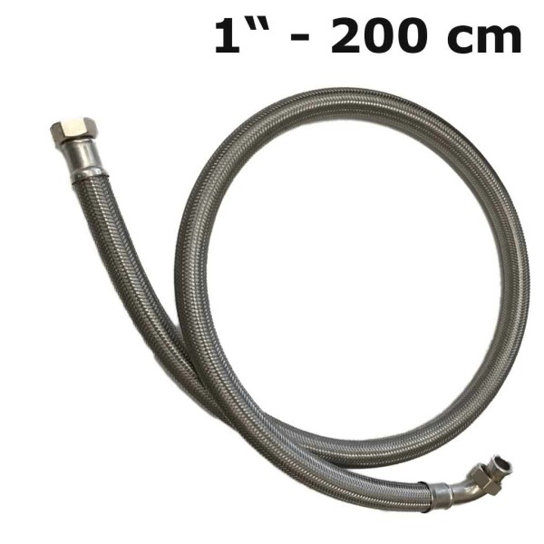 Reinforced hose / flexible hose 1&#39;&#39; (200 cm long) 2 x ÜM for drinking water