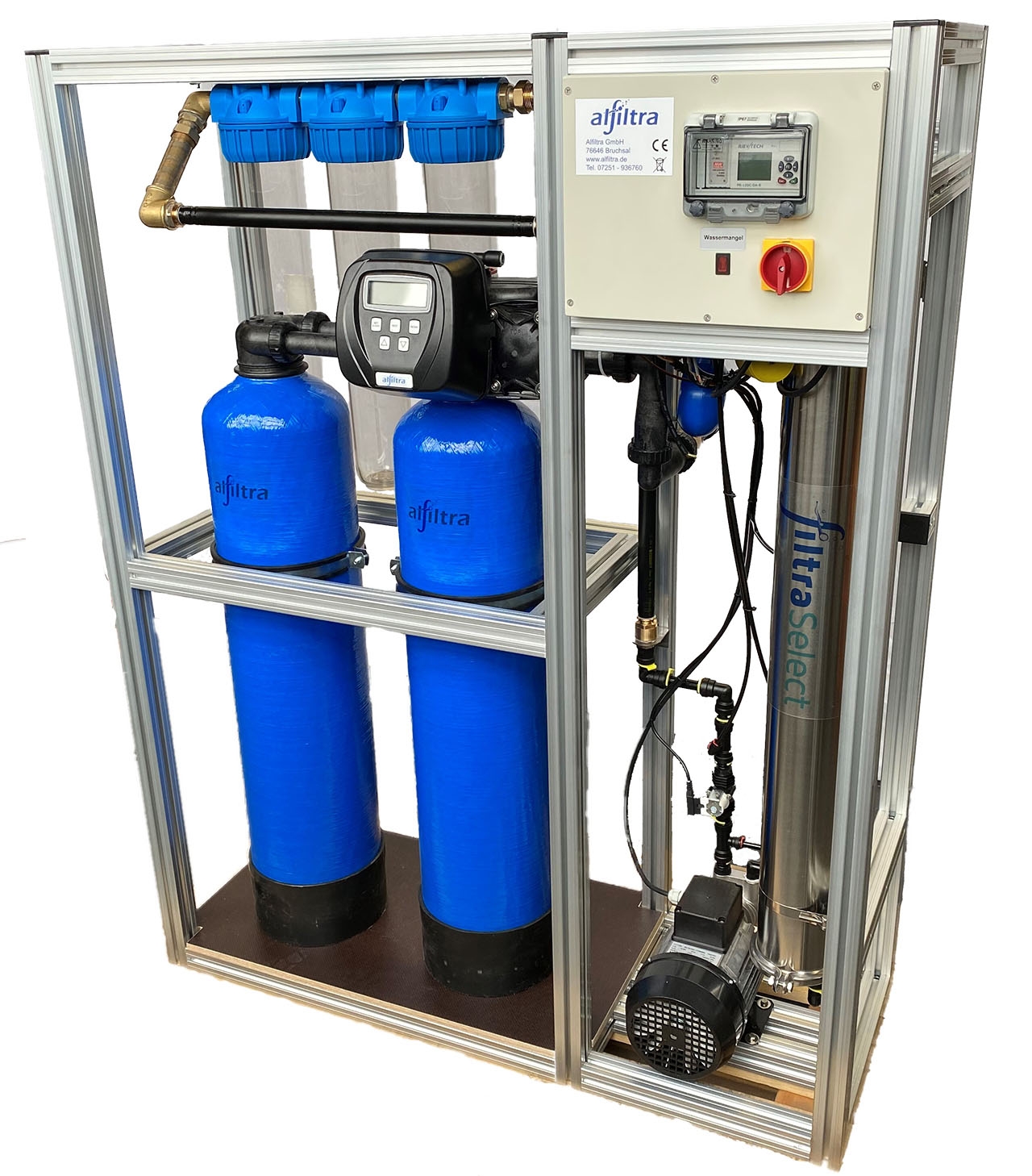 Crystal Pro Plug&Play reverse osmosis plant with softening plant