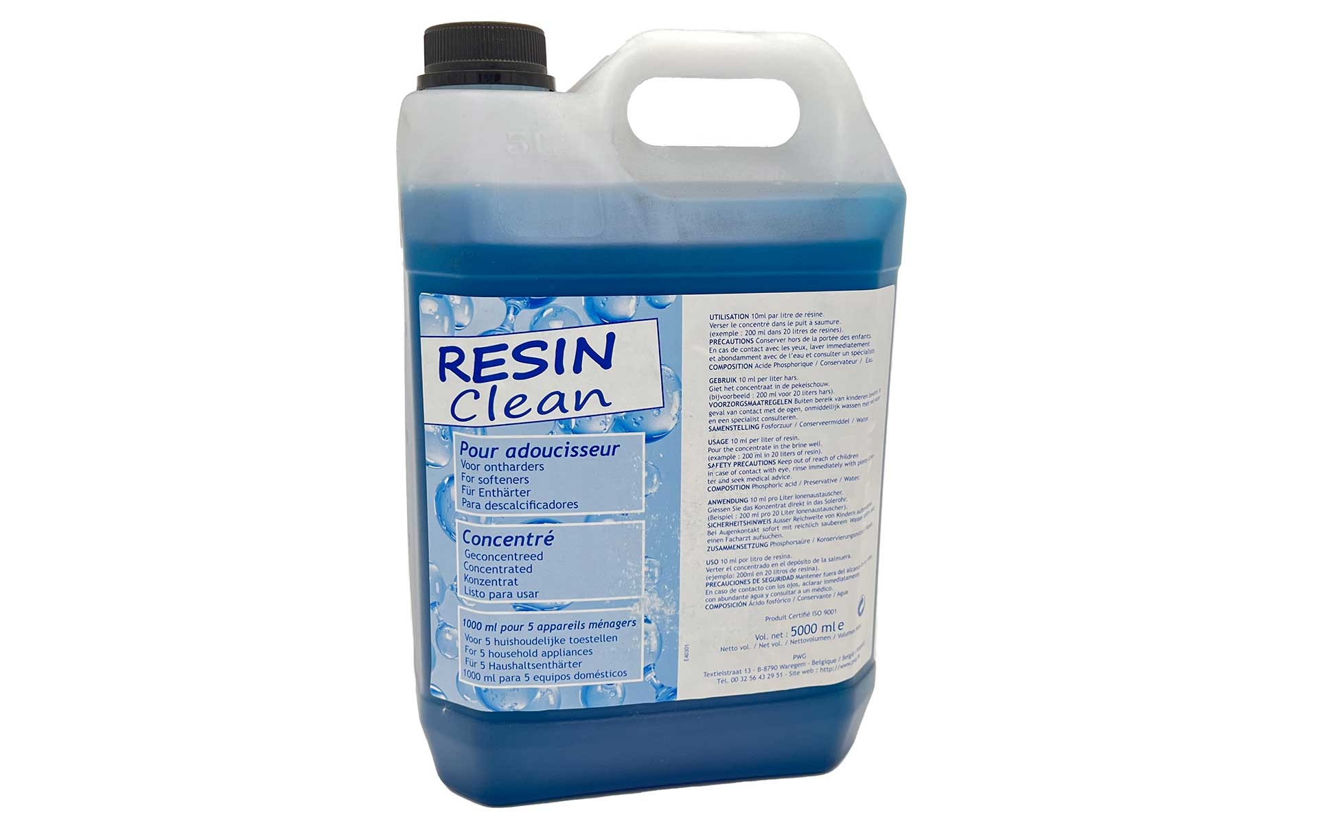 RESIN CLEAN resin cleaner for softening plants 5000ml